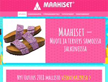 Tablet Screenshot of maahiset.fi